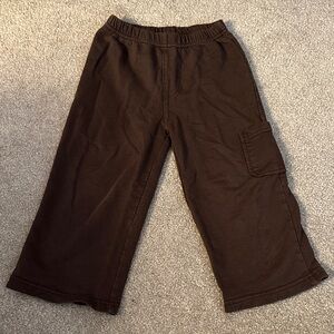 Carter's Brown Wide-Leg Cargo Sweatpants